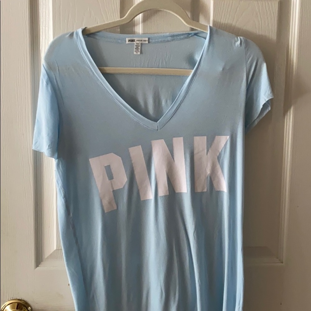Baby Blue PINK tee shirt